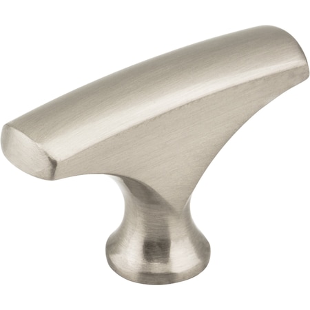 Elements 1-5/8" Overall Length Satin Nickel Aiden Cabinet "T" Knob 993SN